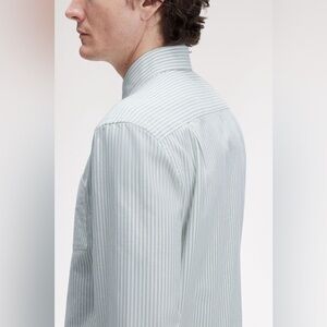Men's Striped Shirt - Light Green Maurizio M Celletti